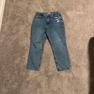 Good American Classic Blue Straight Leg Jeans